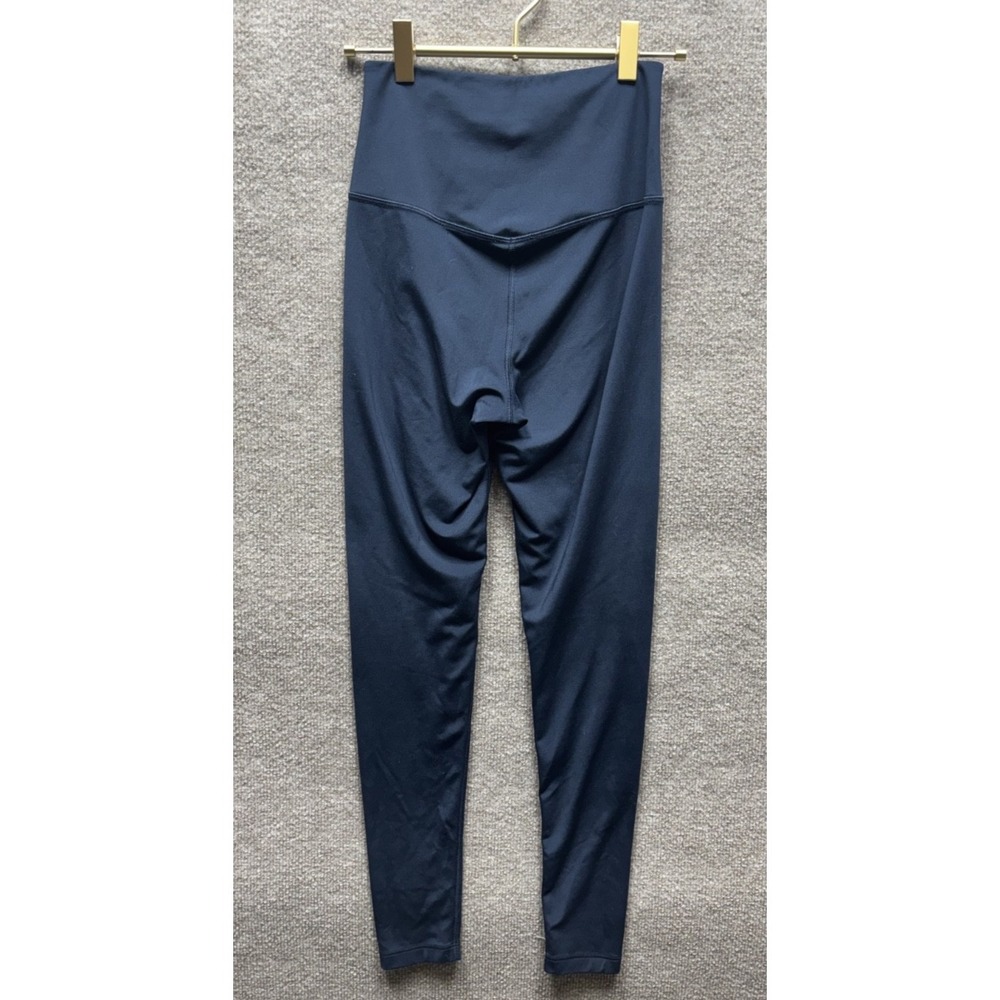 Girlfriend Collective Womens Size Small Navy Blue High Rise Basic Leggings HR HW - Picture 2 of 3
